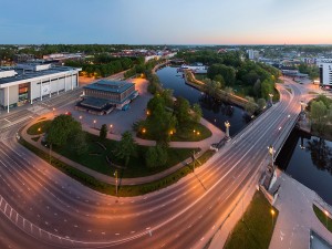 Tartu panoraam – kevadöö, enne päikesetõusu