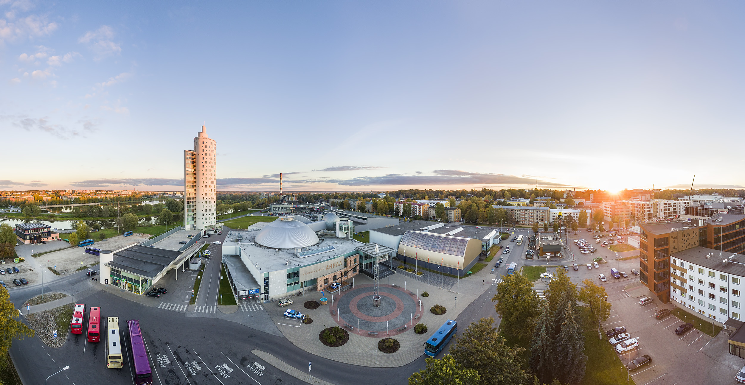 Tartu panoraam – Ahhaa keskus ja tigutorn